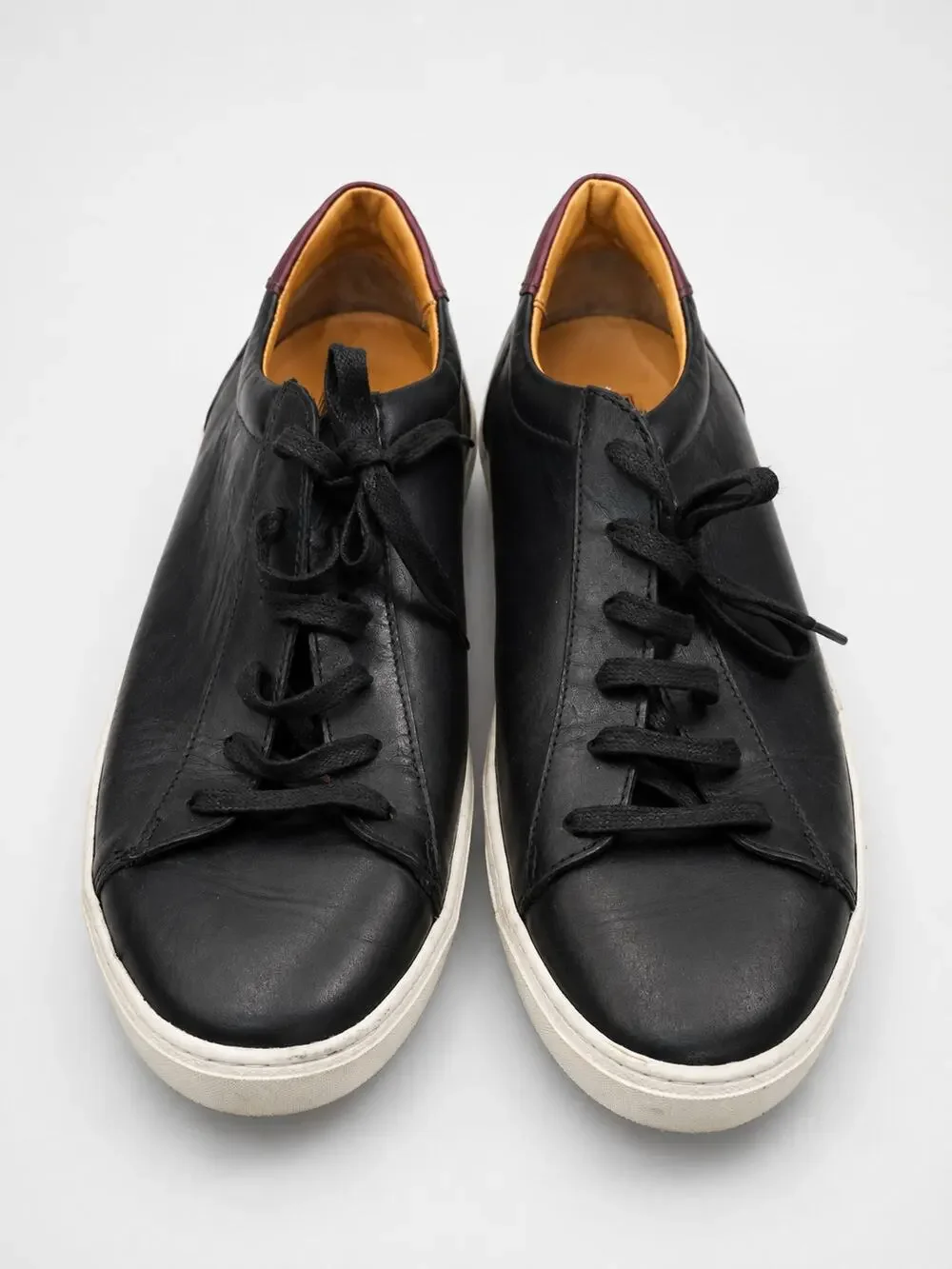 Bruno Magli Diaz Black Leather Low Top Sneakers SIZE 13 M Romania